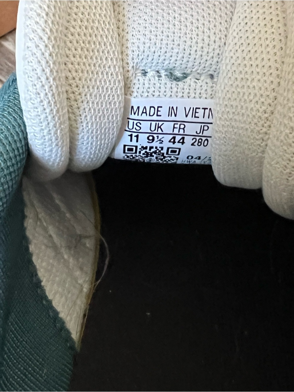 adidas Women Teal Suede Sneakers with Pink Stripes and Gum Sole - Picture 9 of 9